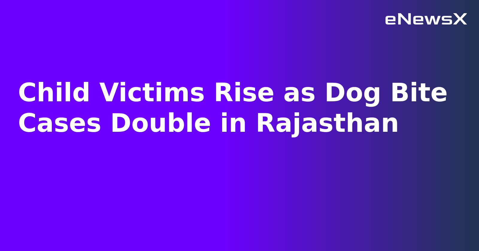 Child Victims Rise as Dog Bite Cases Double in Rajasthan.webp