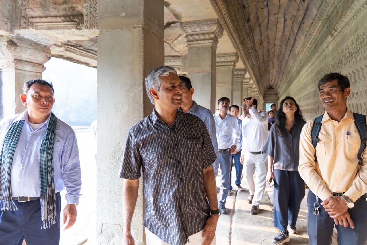 Restoration Efforts Highlighted: India Supports Angkor Wat's Preservation.webp