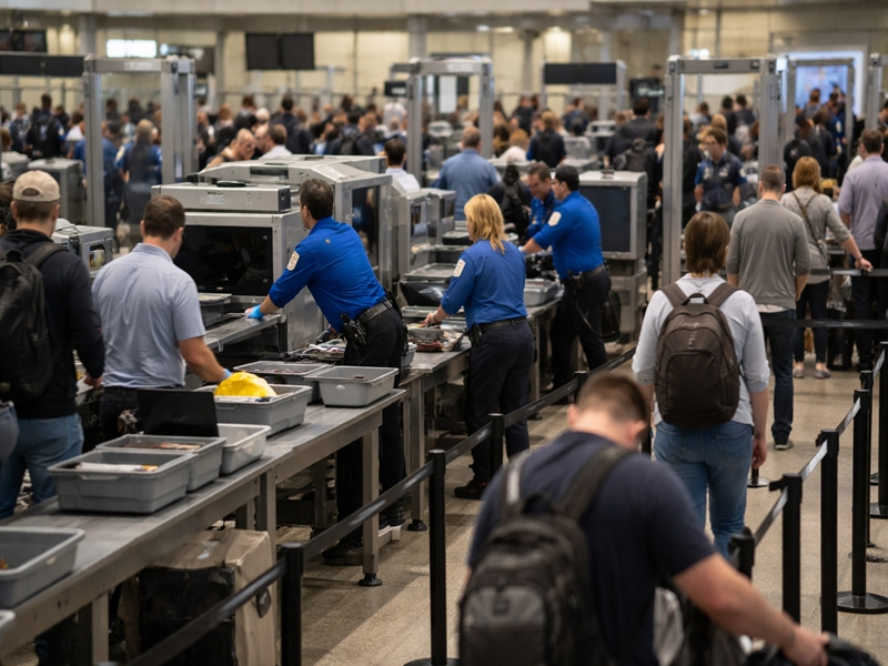 Airport Delays Rise as DHS Shutdown Impacts TSA