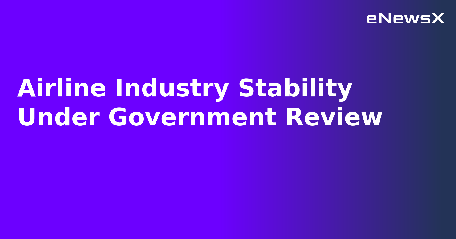Airline Industry Stability Under Government Review.webp
