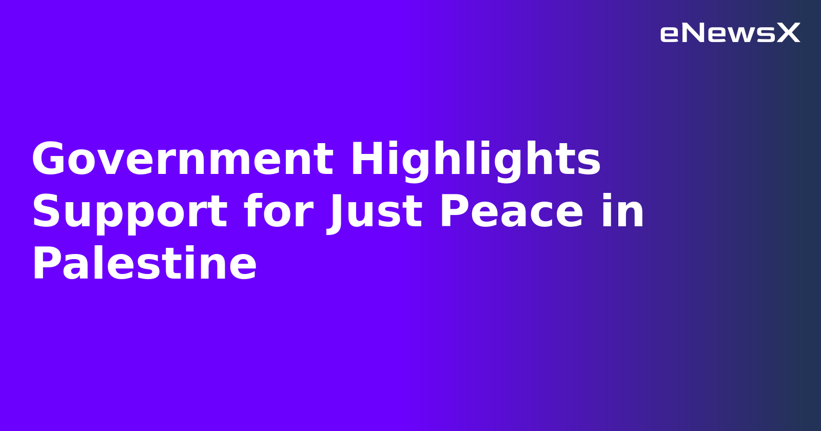 Government Highlights Support for Just Peace in Palestine.webp