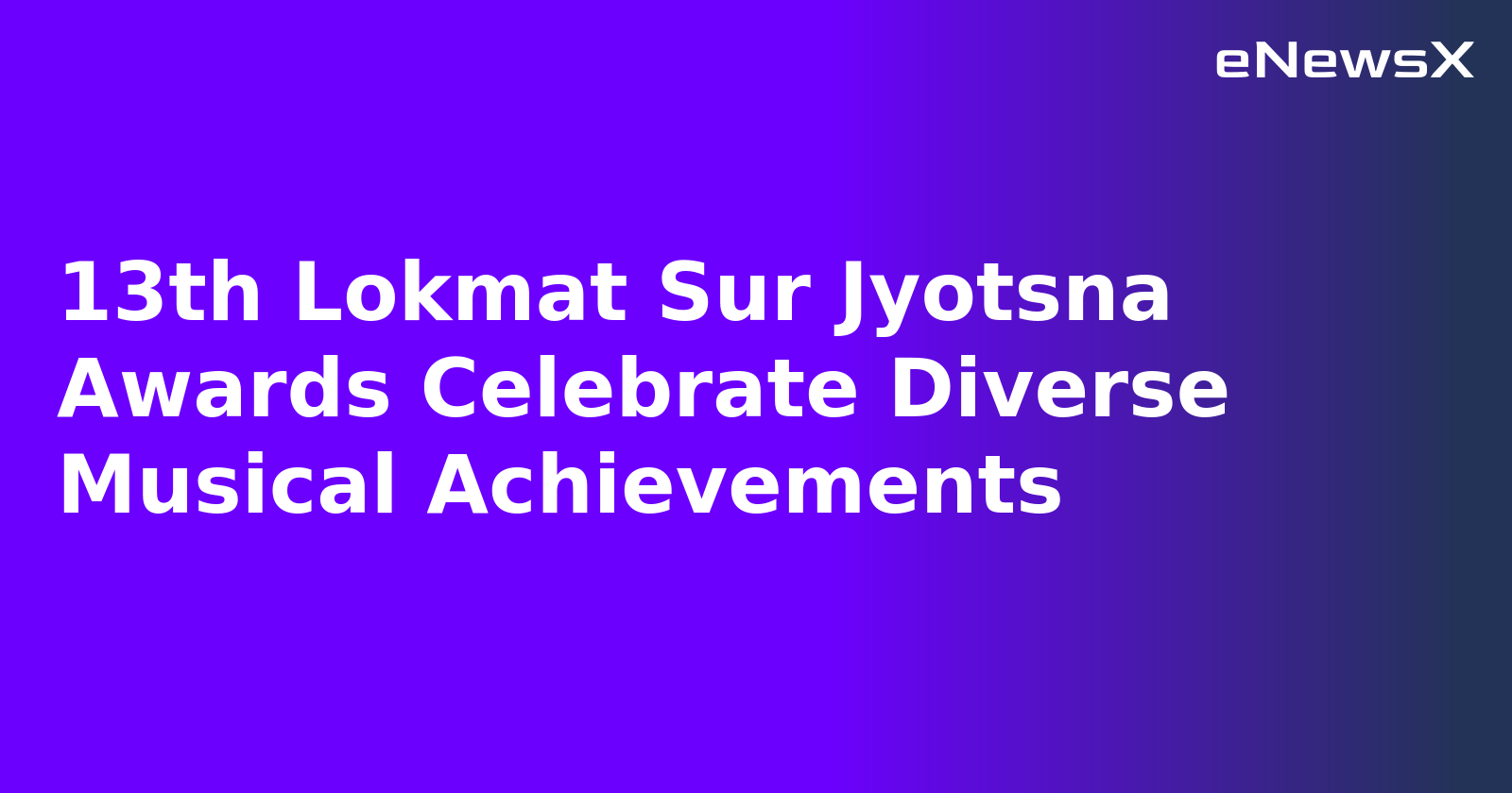 13th Lokmat Sur Jyotsna Awards Celebrate Diverse Musical Achievements.webp