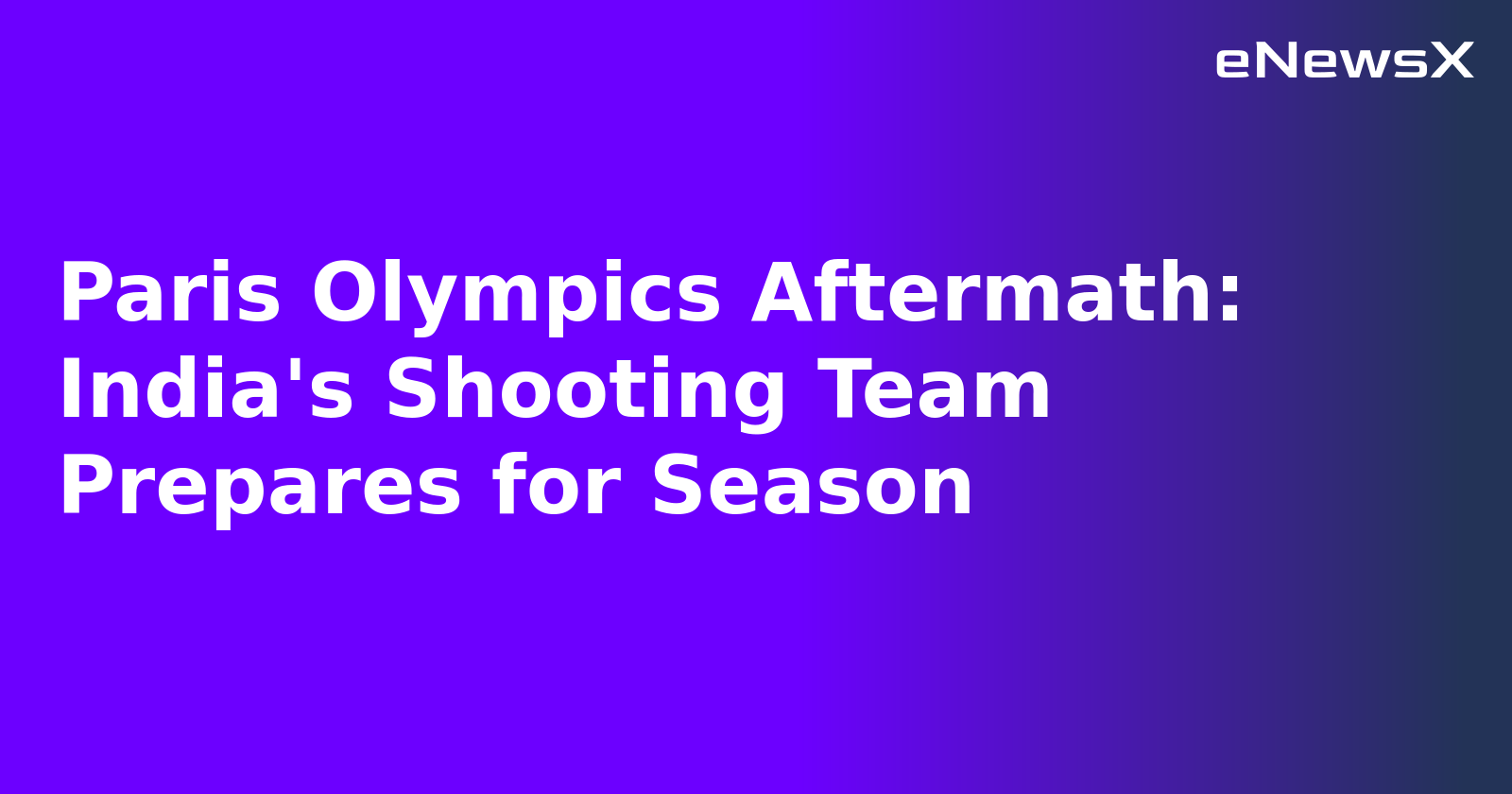 Paris Olympics Aftermath: India's Shooting Team Prepares for Season.webp