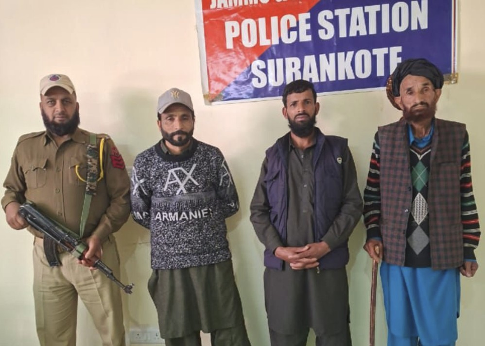 Surankote Police Apprehend Wanted Individuals.webp