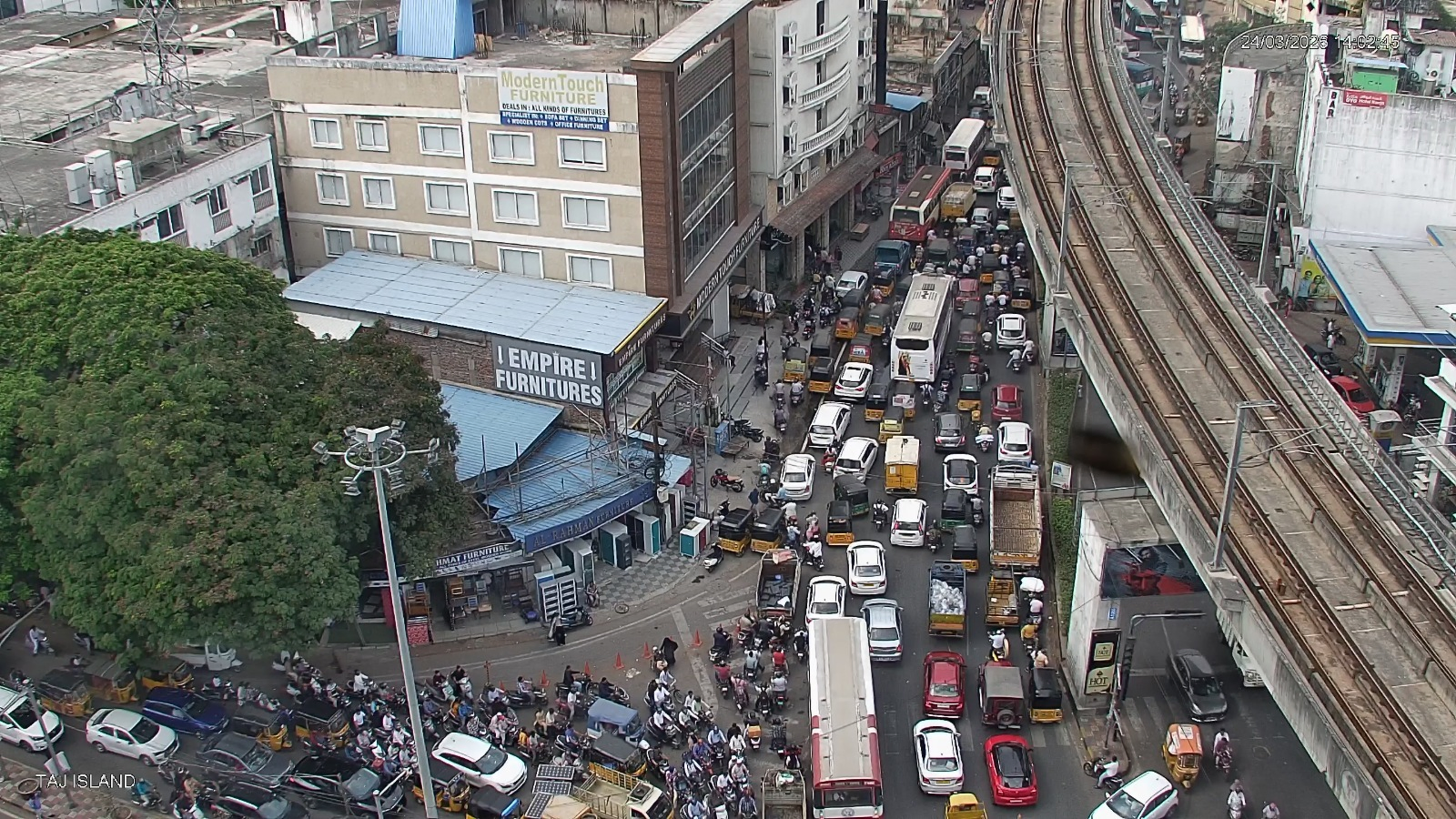 Panic Buying Fuels Queues at Hyderabad Petrol Stations.webp