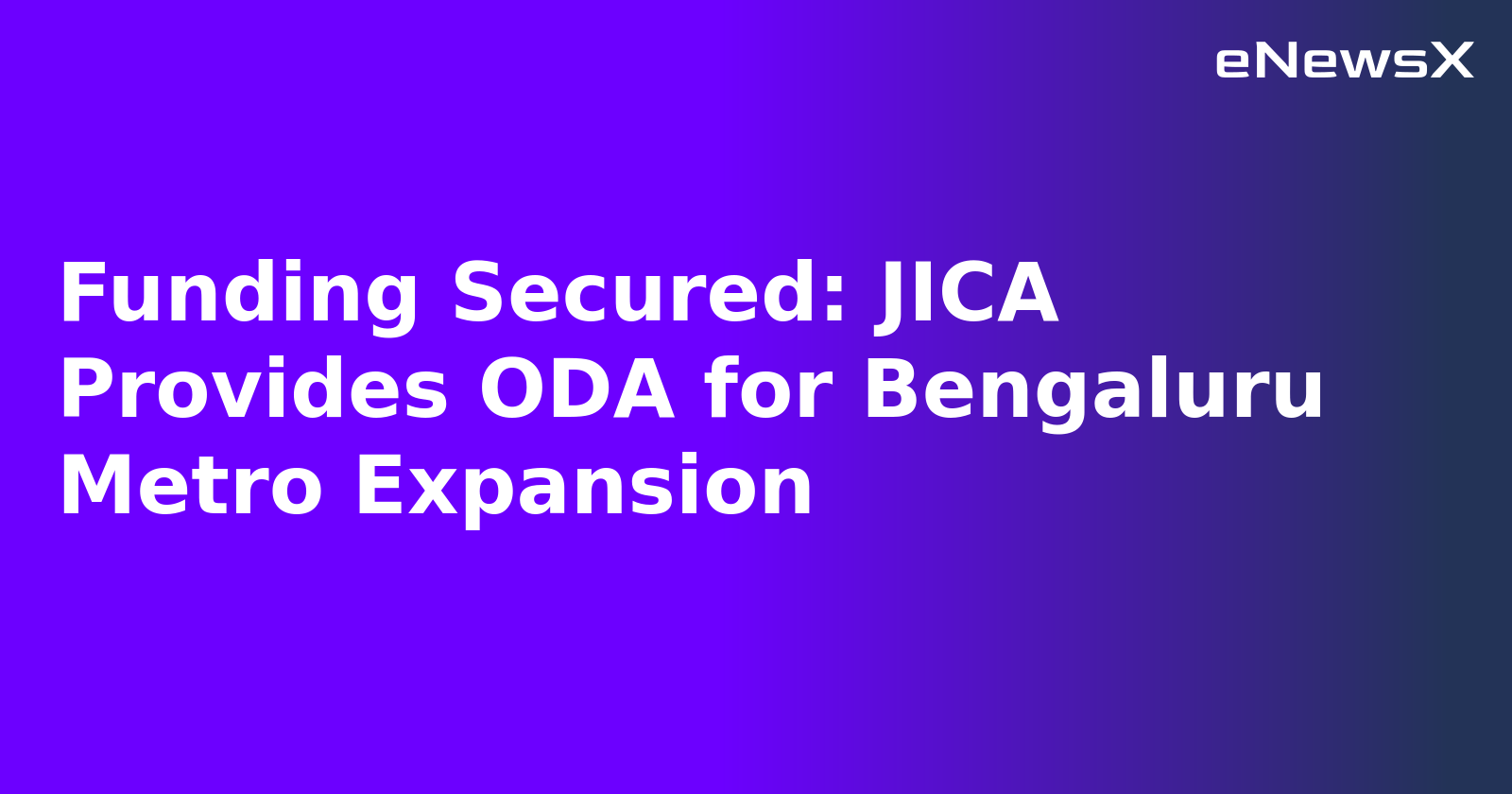 Funding Secured: JICA Provides ODA for Bengaluru Metro Expansion.webp