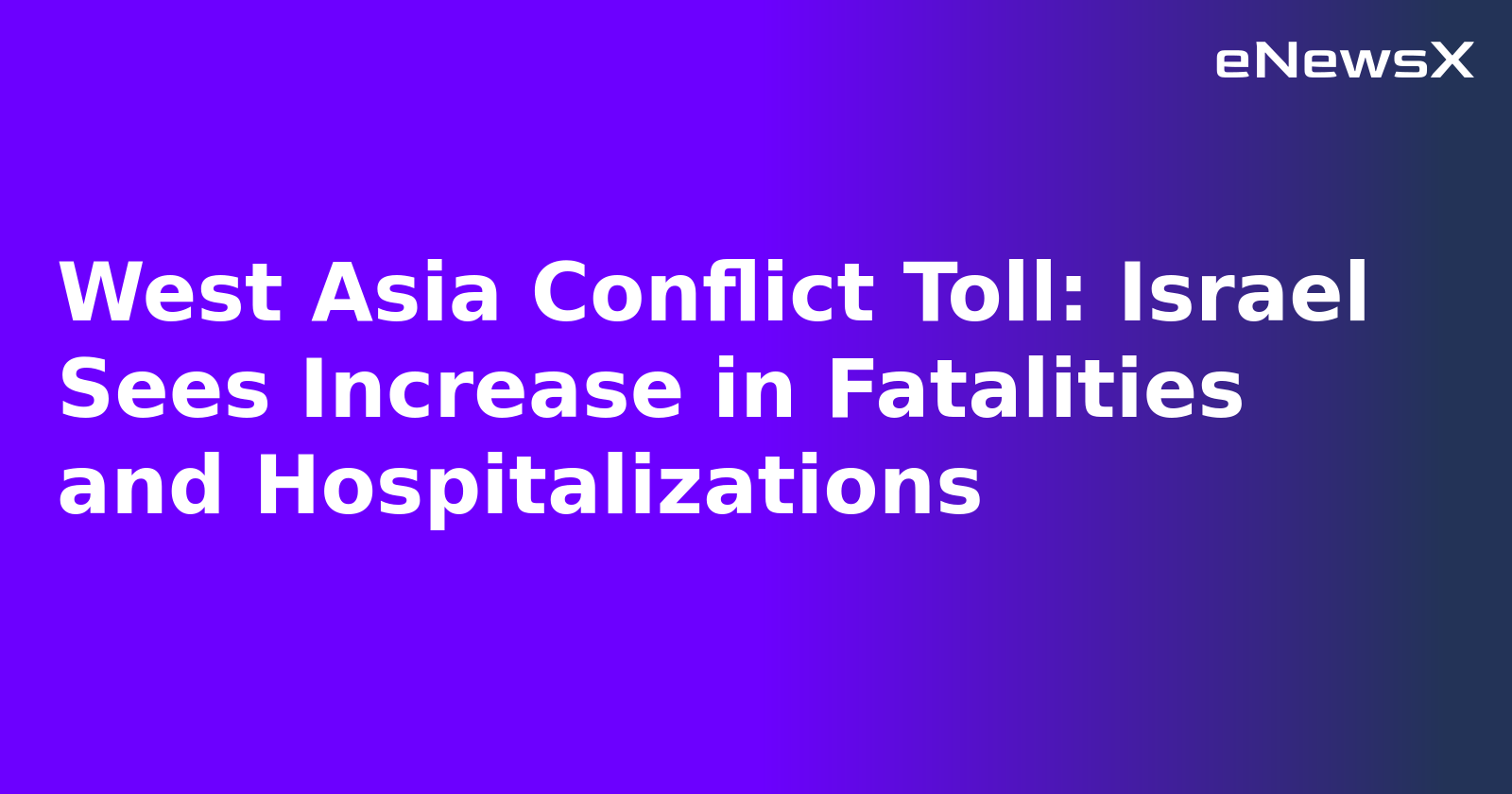 West Asia Conflict Toll: Israel Sees Increase in Fatalities and Hospitalizations.webp