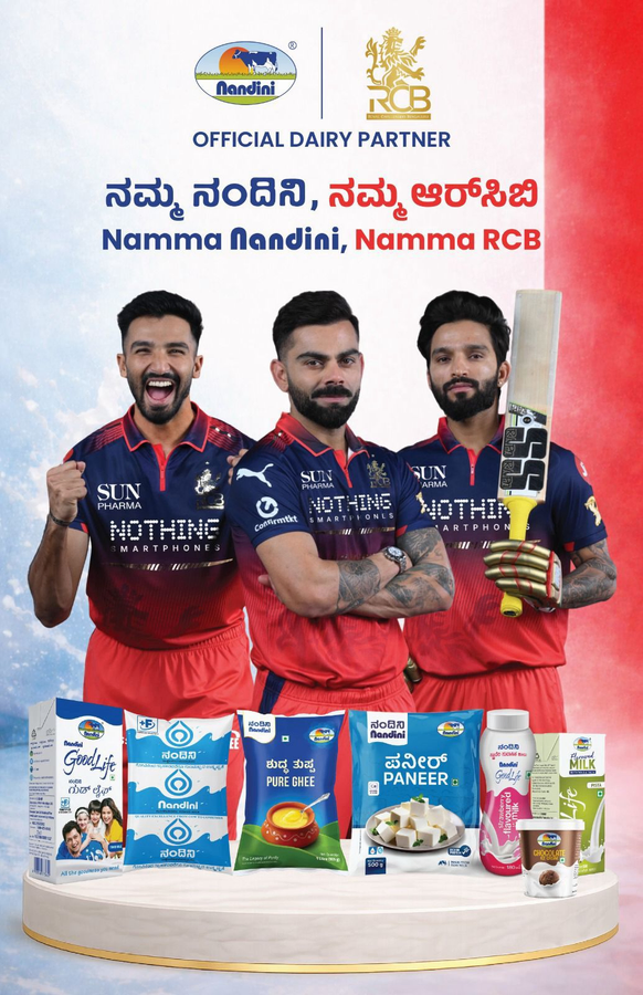 Karnataka Dairy Brand Nandini Joins RCB as Official Partner.webp