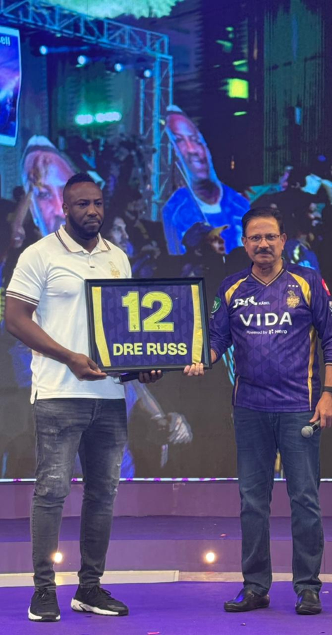 KKR Retires Jersey No. 12 in Tribute to Andre Russell