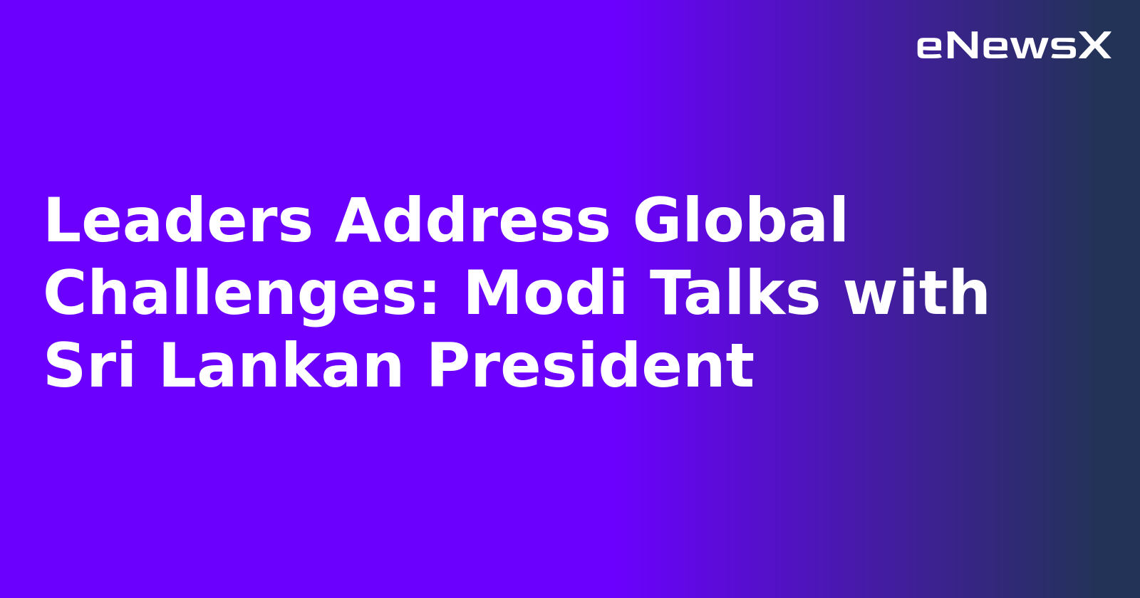 Leaders Address Global Challenges: Modi Talks with Sri Lankan President.webp