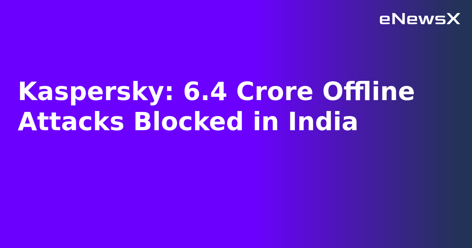 Kaspersky: 6.4 Crore Offline Attacks Blocked in India.webp