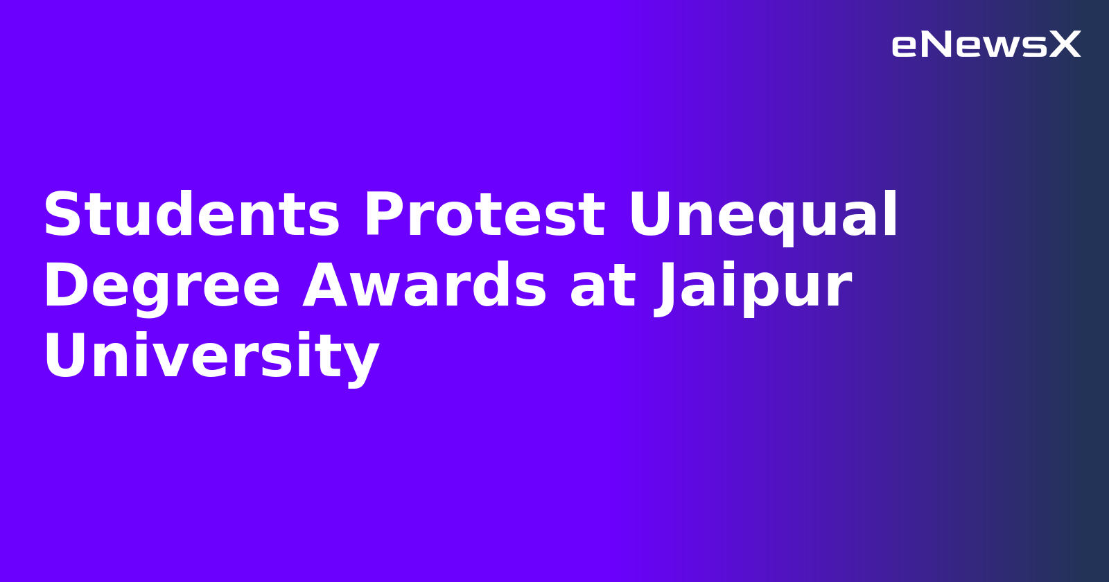 Students Protest Unequal Degree Awards at Jaipur University.webp Students Protest Unequal Degree Awards at Jaipur University.webp