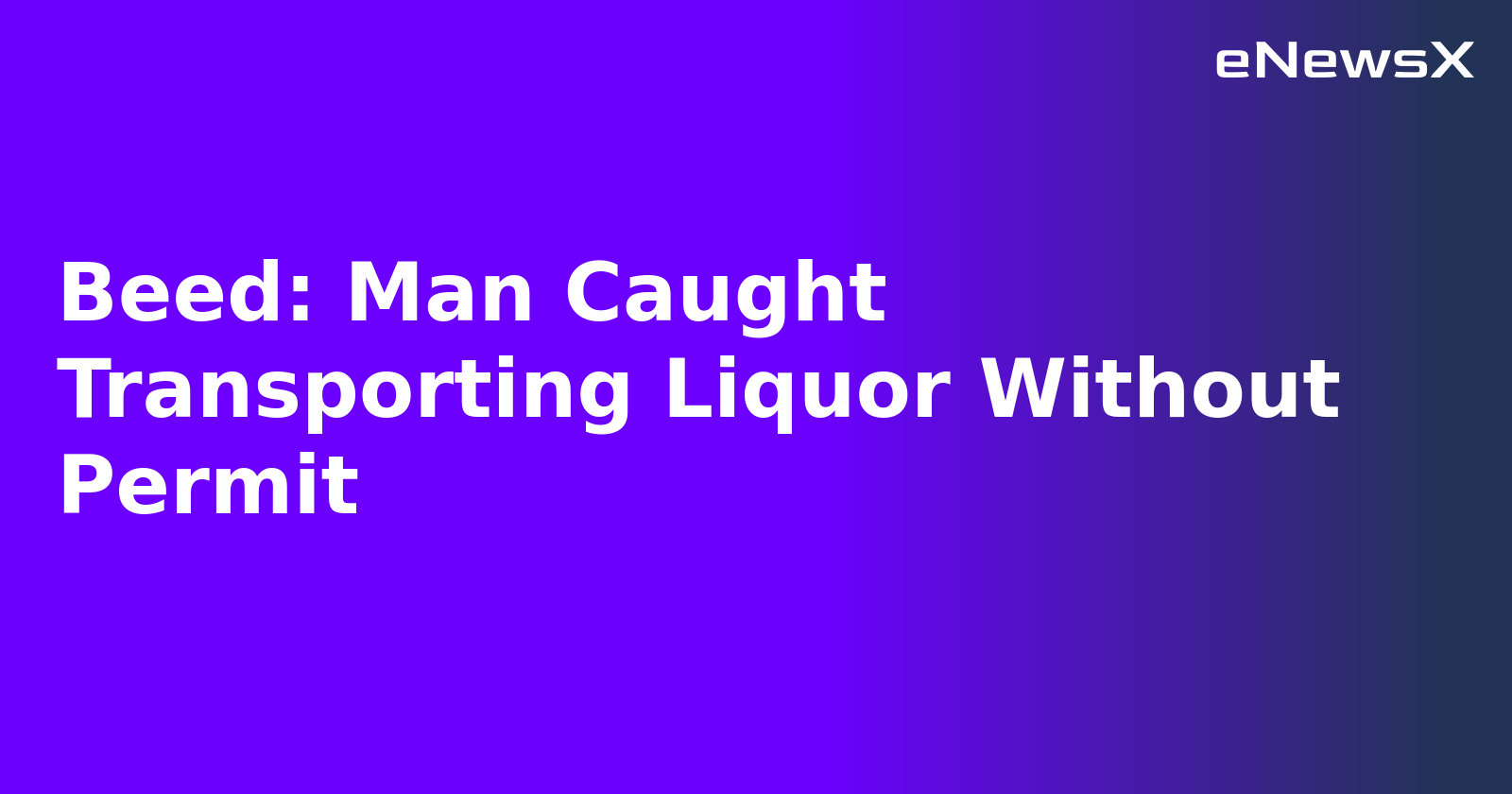 Beed: Man Caught Transporting Liquor Without Permit.webp