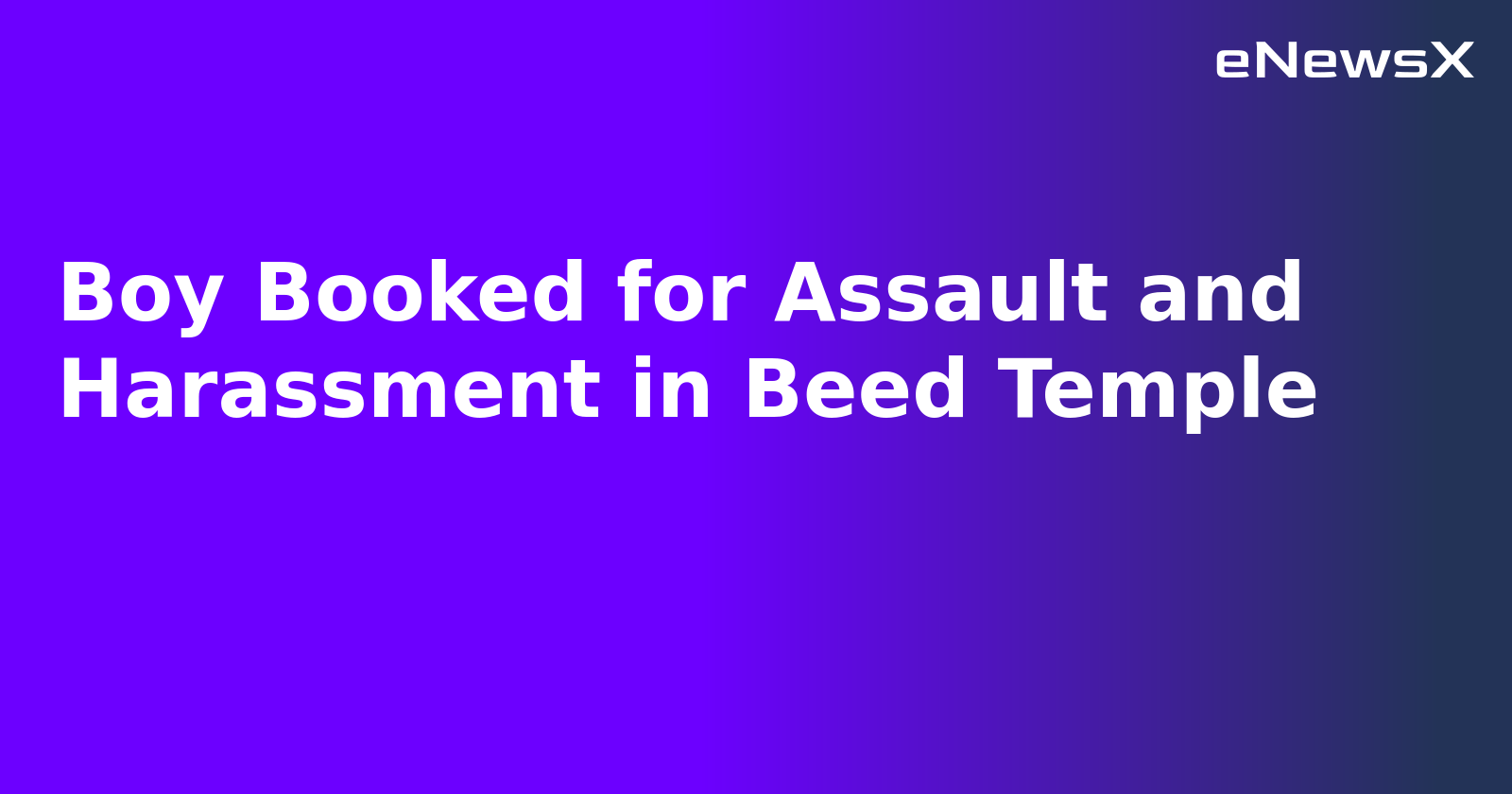 Boy Booked for Assault and Harassment in Beed Temple.webp