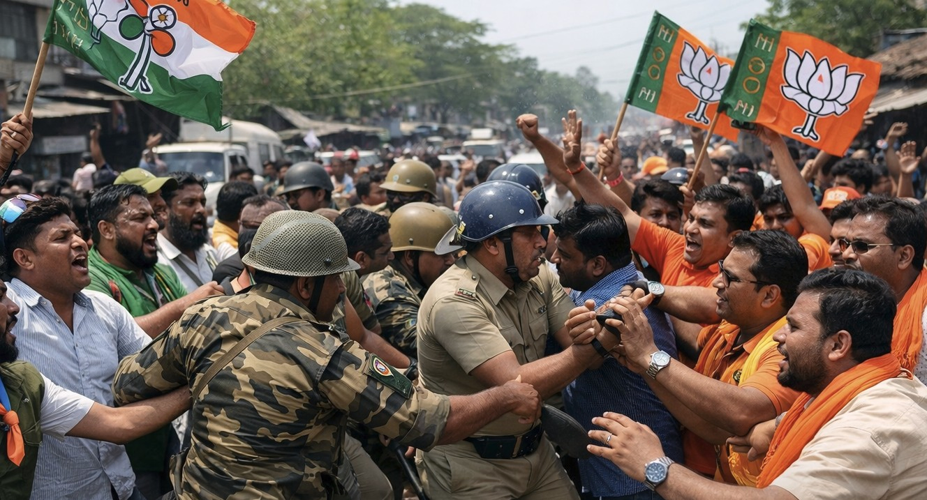 Basanti Incident: Police Arrests Follow BJP-Trinamool Attack.webp