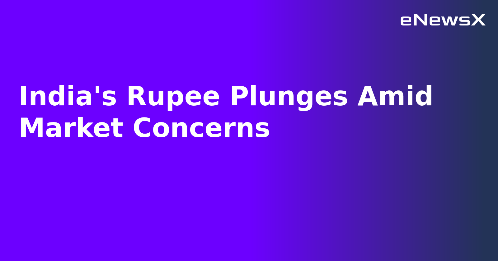 India's Rupee Plunges Amid Market Concerns.webp India's Rupee Plunges Amid Market Concerns.webp