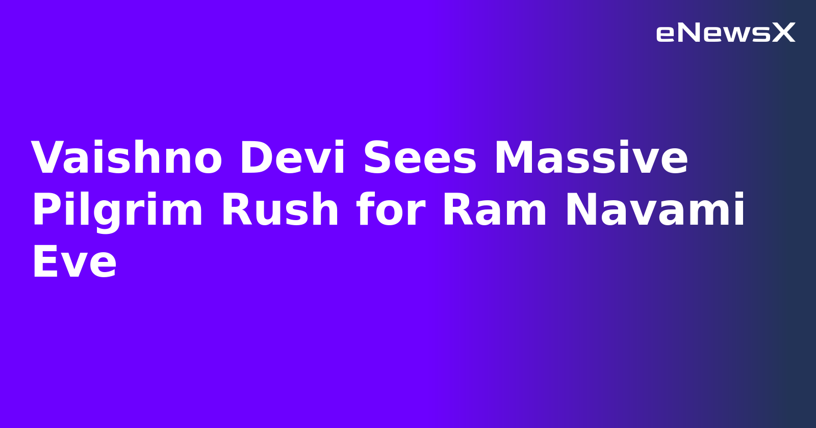 Vaishno Devi Sees Massive Pilgrim Rush for Ram Navami Eve.webp