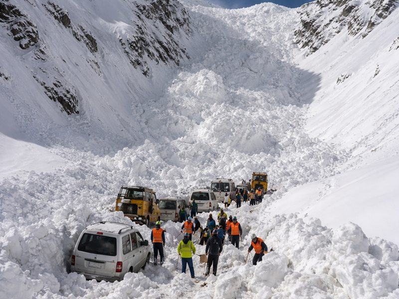 Ladakh Highway Cleared After Avalanche.webp