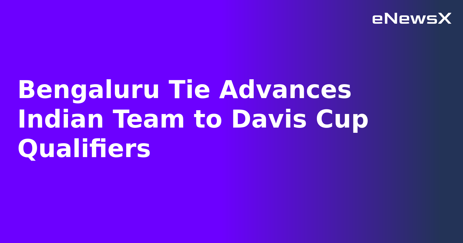 Bengaluru Tie Advances Indian Team to Davis Cup Qualifiers.webp