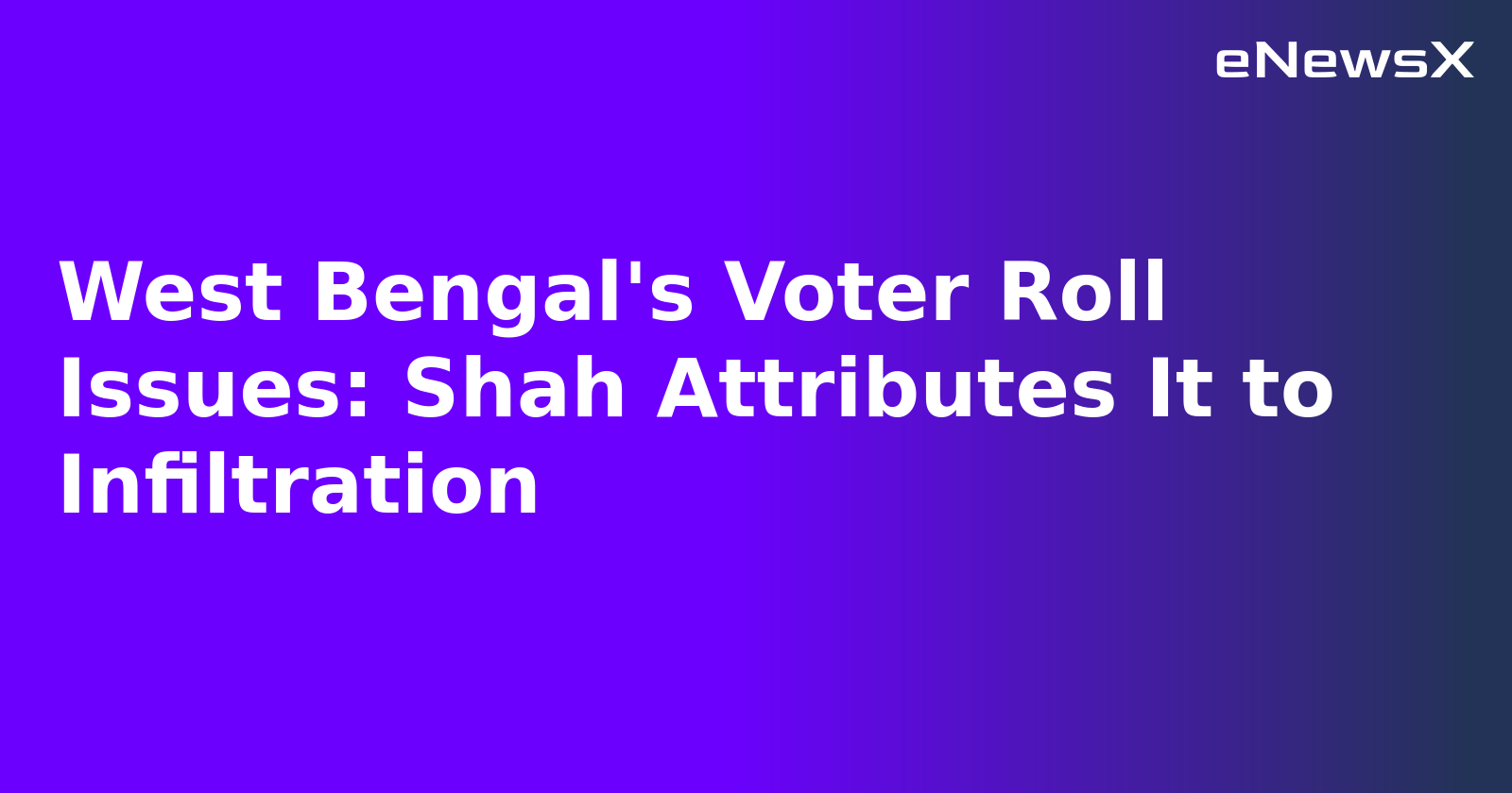 West Bengal's Voter Roll Issues: Shah Attributes It to Infiltration.webp West Bengal's Voter Roll Issues: Shah Attributes It to Infiltration.webp