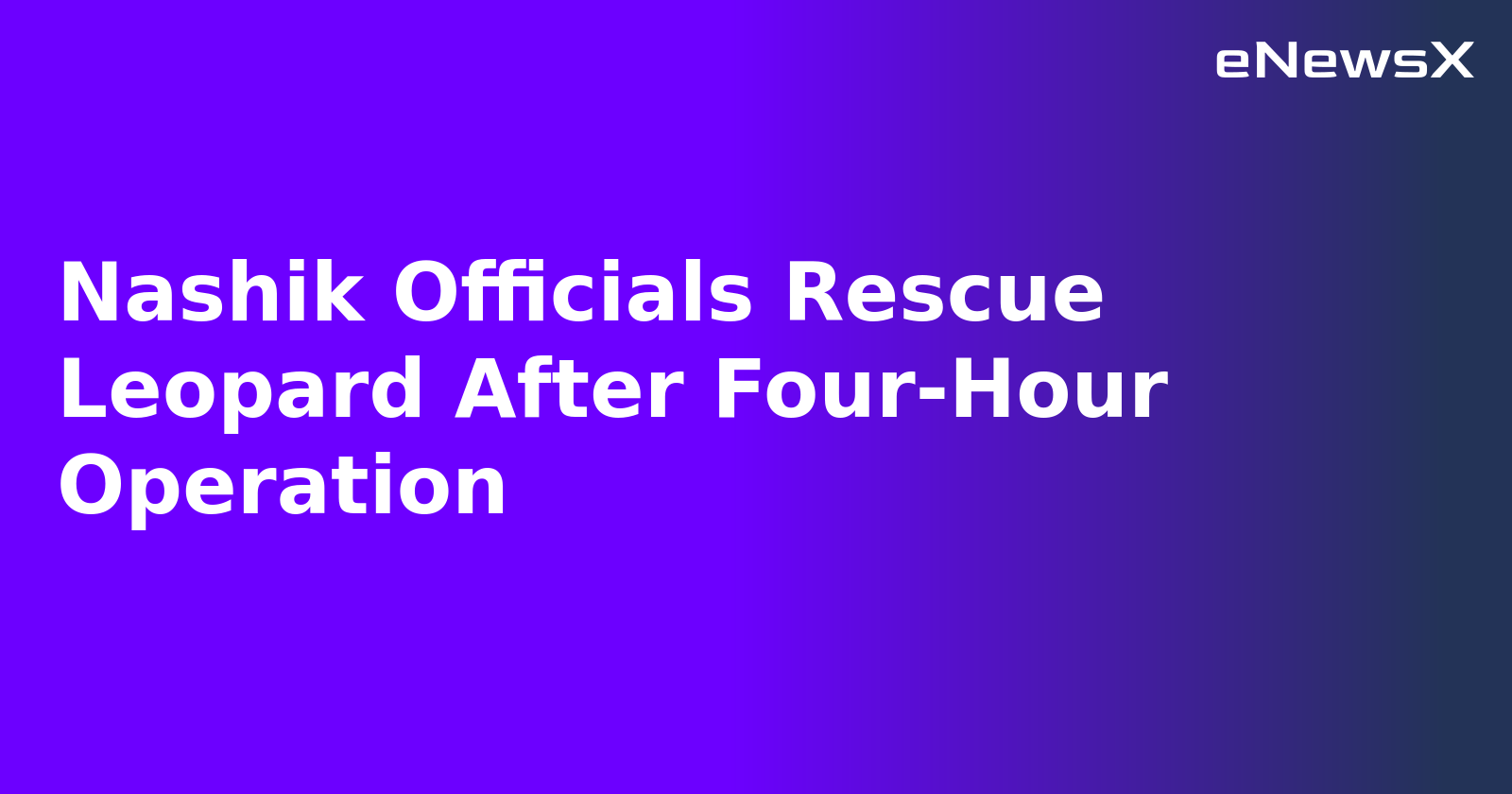 Nashik Officials Rescue Leopard After Four-Hour Operation.webp