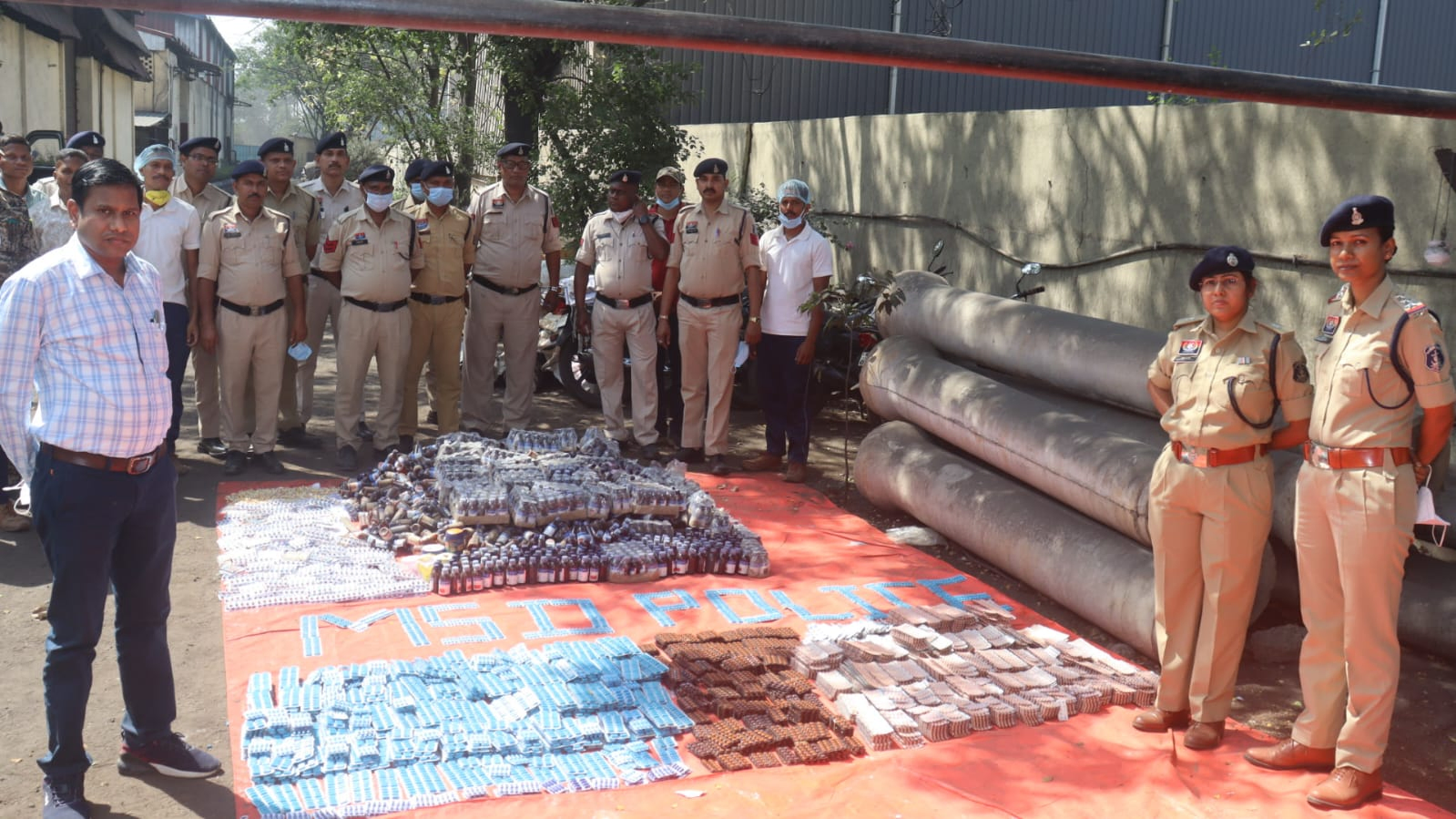 Drug Bust: Chhattisgarh Authorities Dispose of Contraband.webp