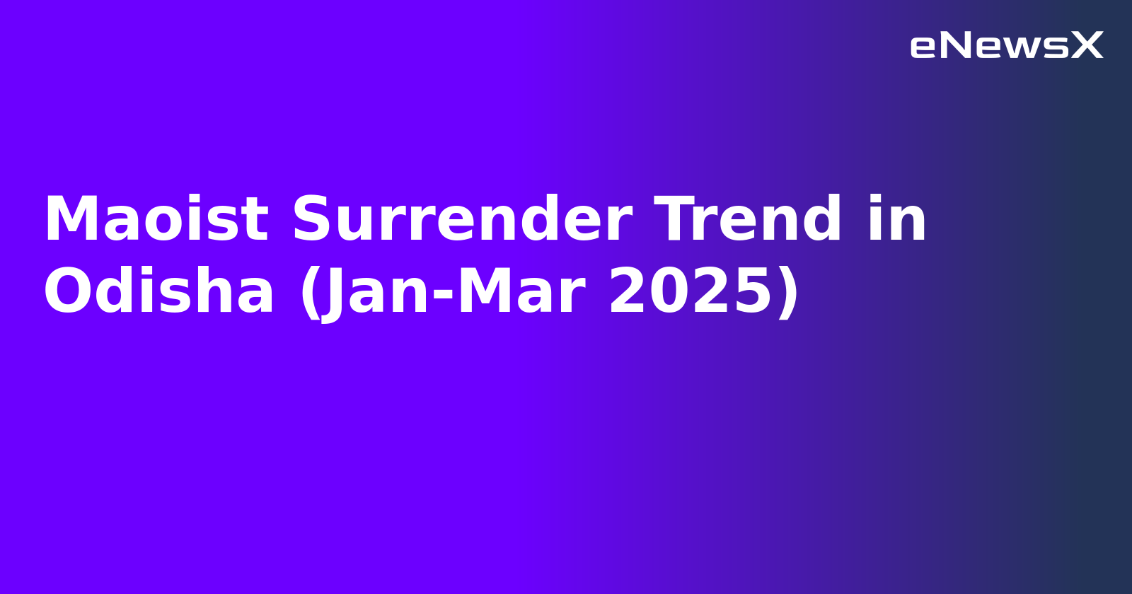 Maoist Surrender Trend in Odisha (Jan-Mar 2025).webp