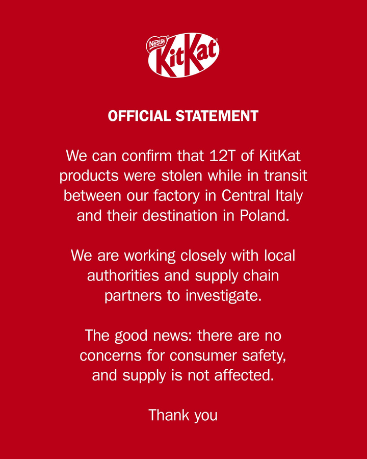 KitKat Shipment Theft Under Investigation in Europe.webp