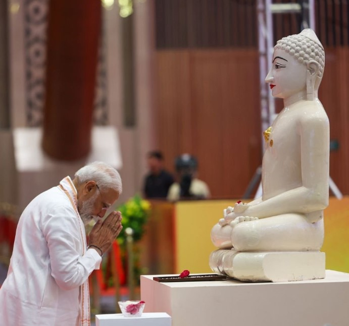 Modi Extends Greetings on Mahavir Jayanti, Highlights Teachings of Bhagwan Mahavir.webp Modi Extends Greetings on Mahavir Jayanti, Highlights Teachings of Bhagwan Mahavir.webp