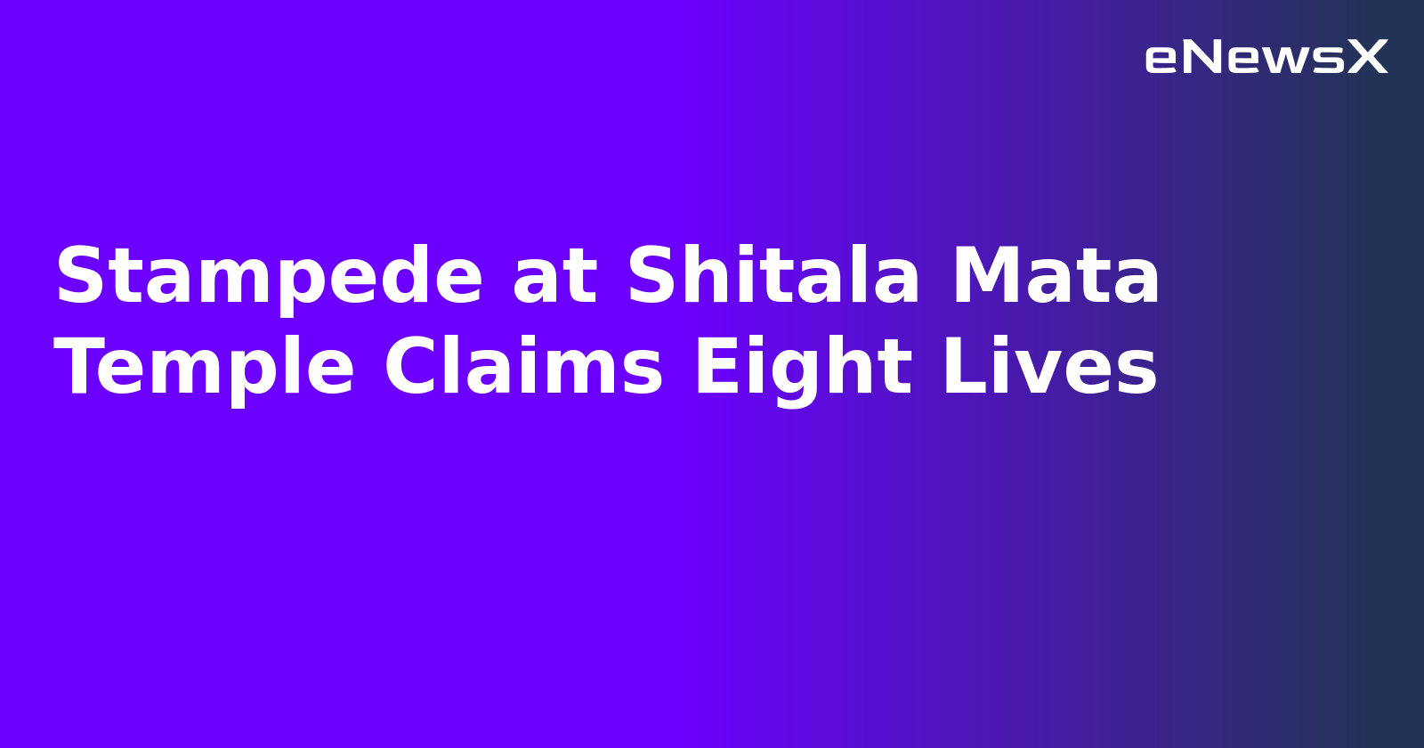Stampede at Shitala Mata Temple Claims Eight Lives.webp