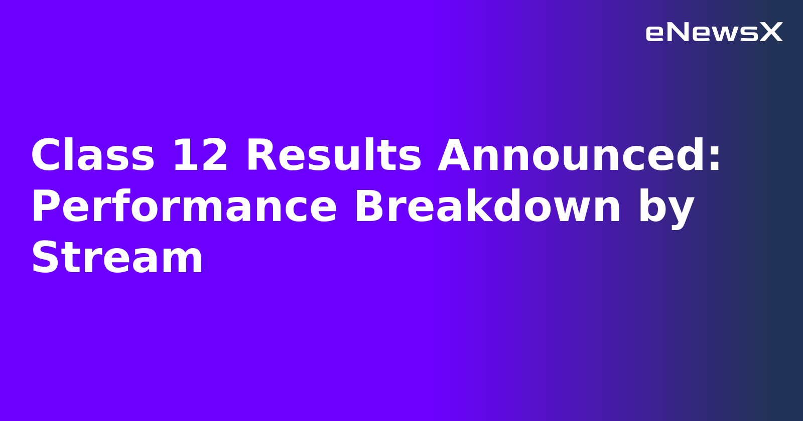 Class 12 Results Announced: Performance Breakdown by Stream.webp Class 12 Results Announced: Performance Breakdown by Stream.webp