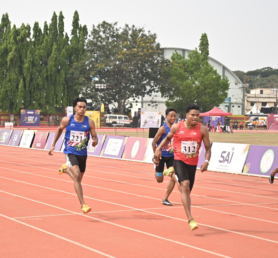 Shiv Kumar and Prithvi Oraon Crowned Fastest in Khelo India Tribal Games.webp