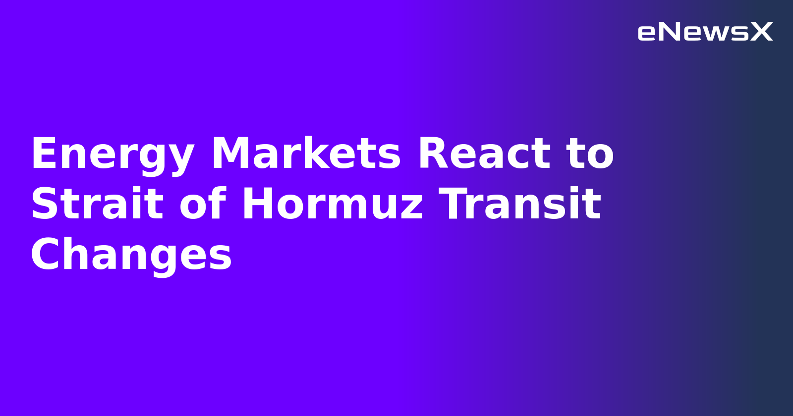 Energy Markets React to Strait of Hormuz Transit Changes.webp