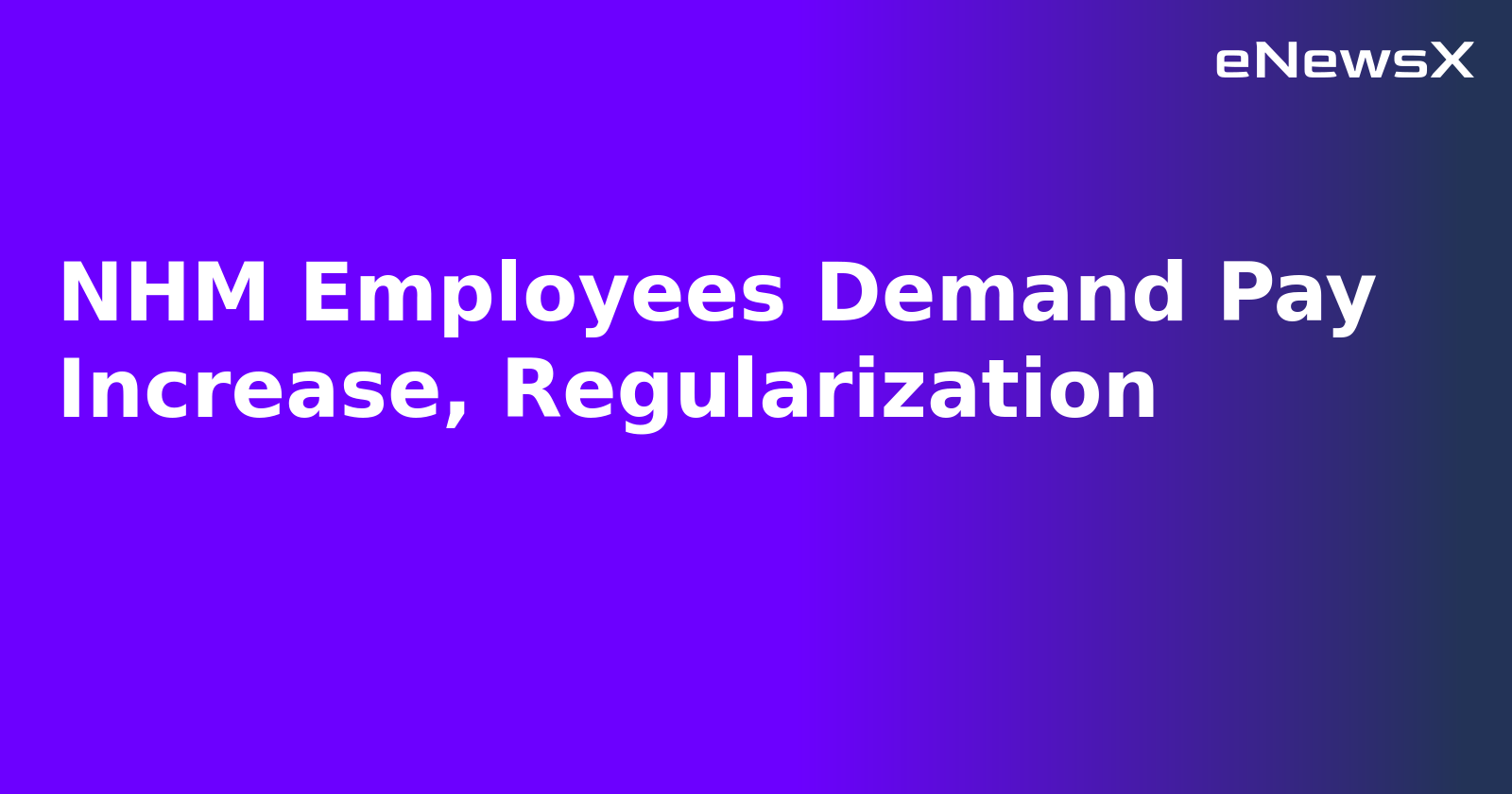 NHM Employees Demand Pay Increase, Regularization.webp