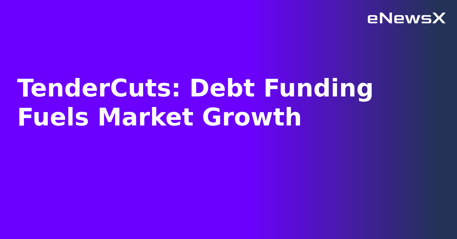 TenderCuts: Debt Funding Fuels Market Growth.webp