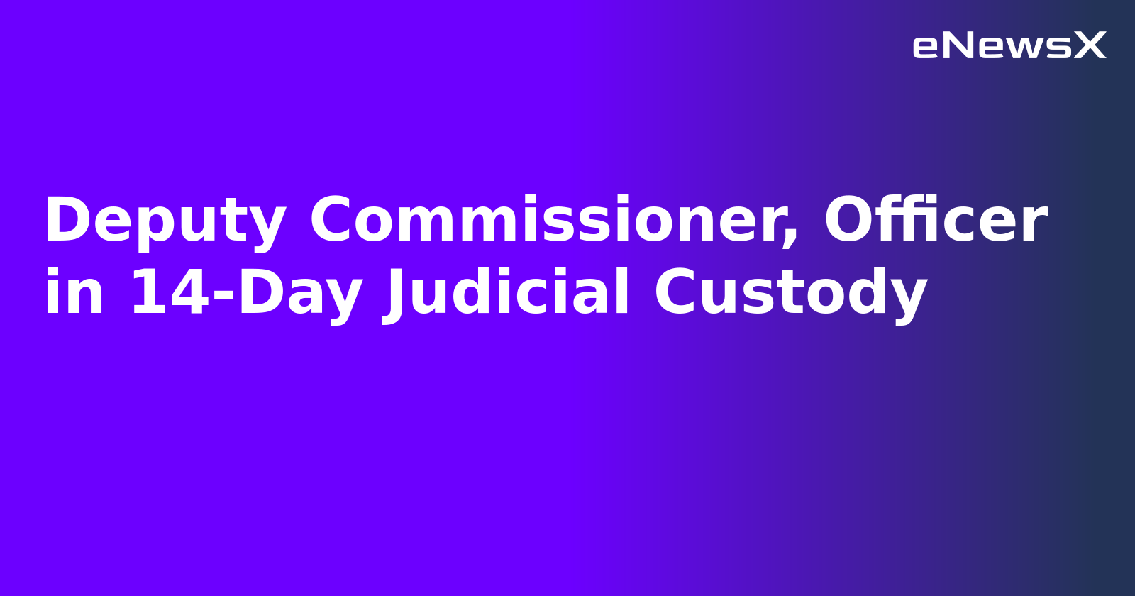 Deputy Commissioner, Officer in 14-Day Judicial Custody.webp