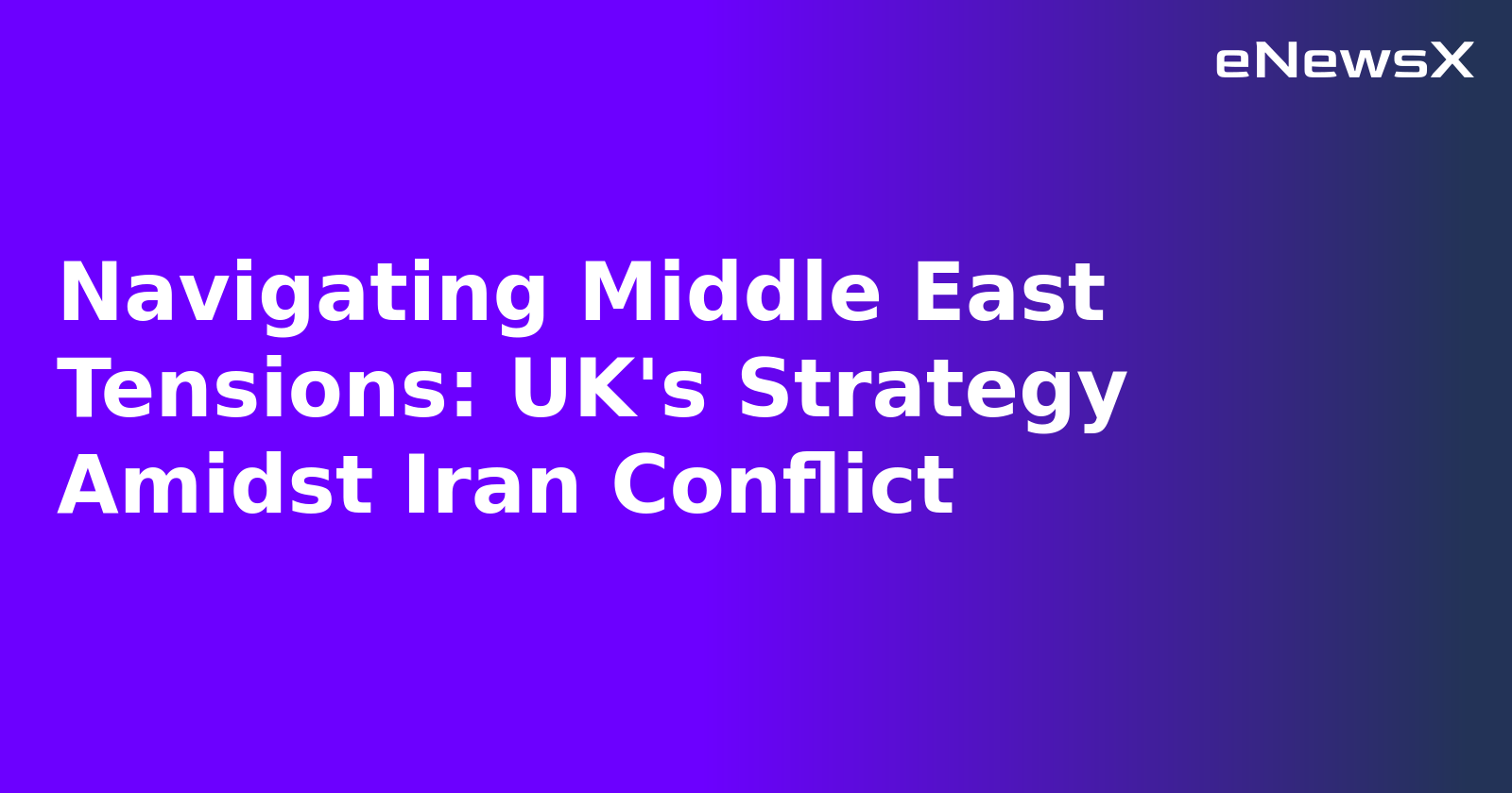 Navigating Middle East Tensions: UK's Strategy Amidst Iran Conflict.webp