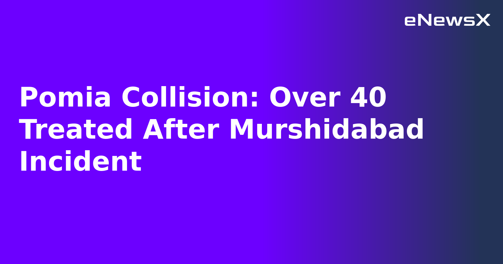 Pomia Collision: Over 40 Treated After Murshidabad Incident.webp