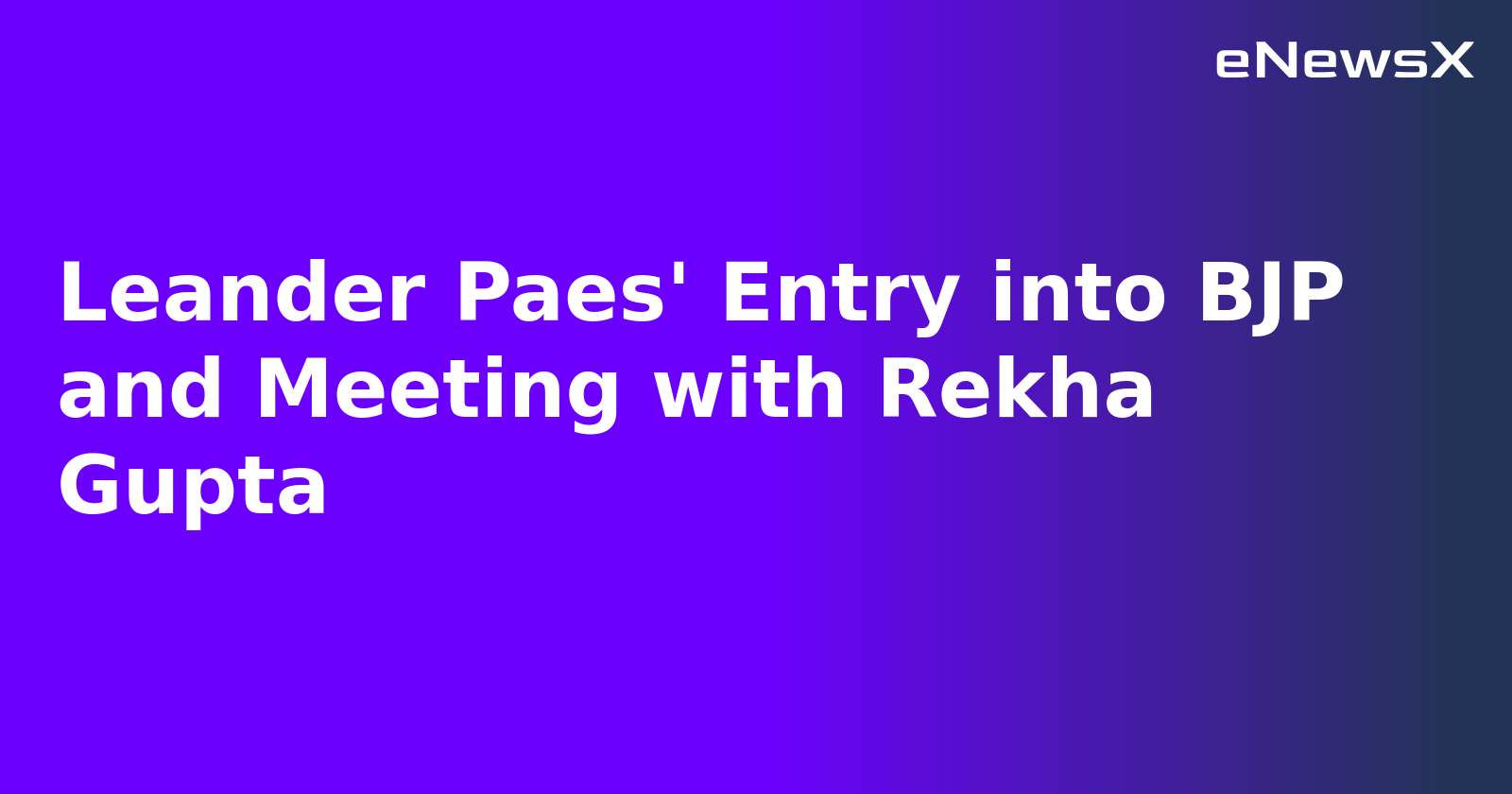 Leander Paes' Entry into BJP and Meeting with Rekha Gupta.webp