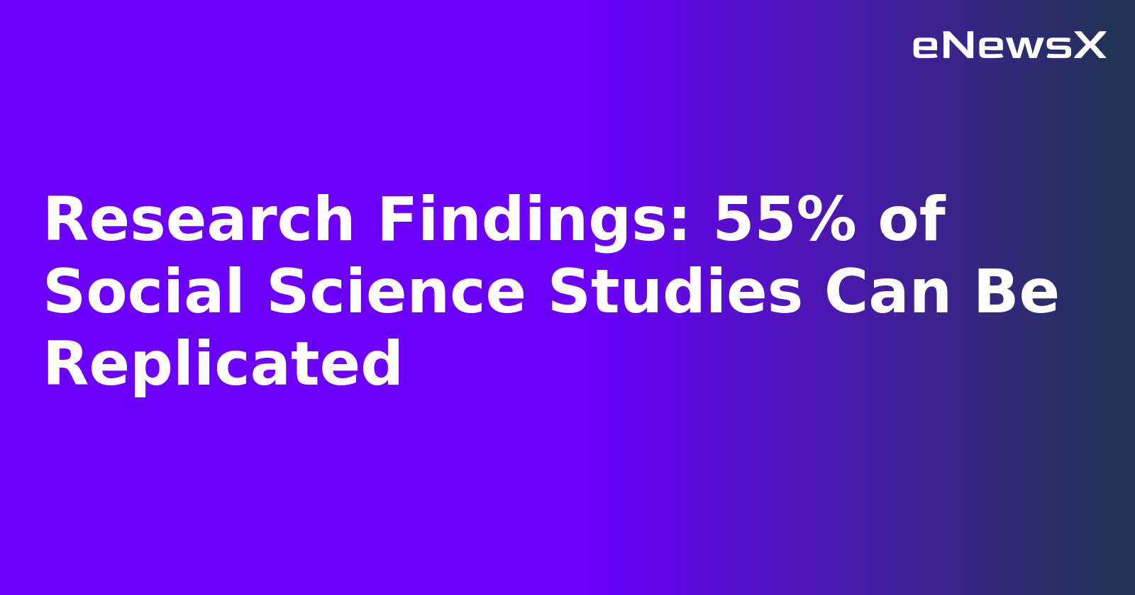 Research Findings: 55% of Social Science Studies Can Be Replicated.webp