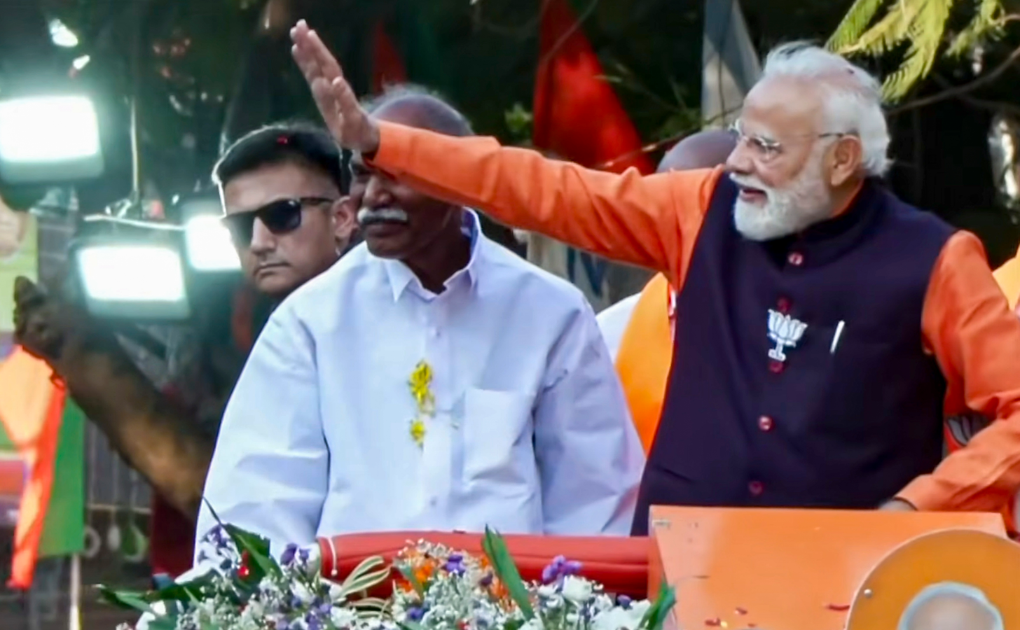 PM Modi Campaigning in Puducherry for NDA Alliance