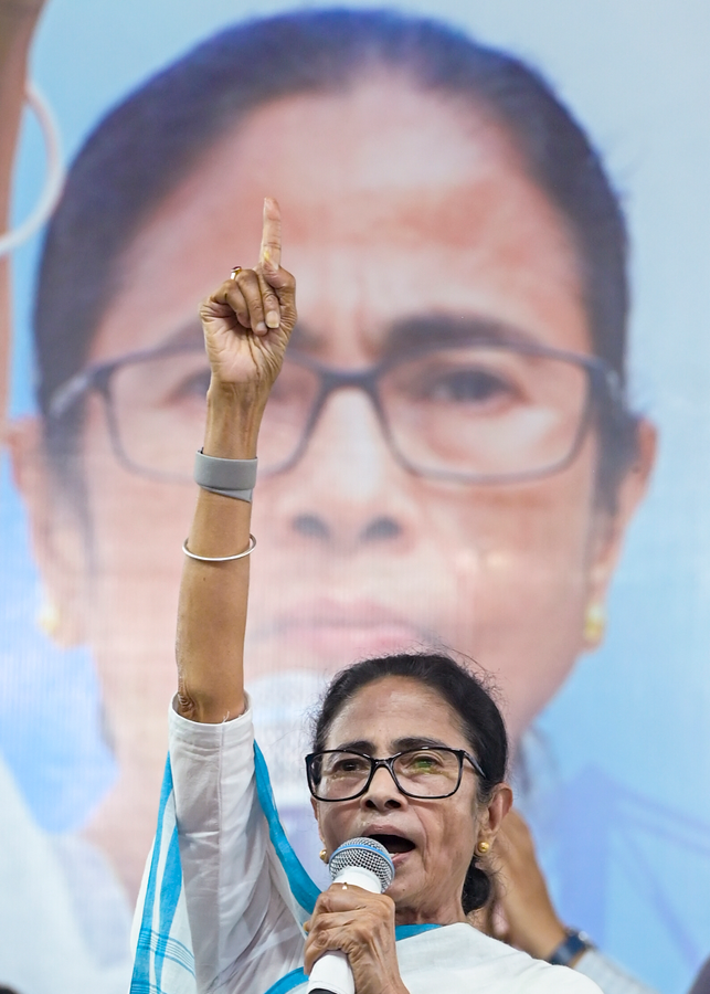Bengal Election Intensifies: Banerjee Accuses Outsiders of Engineering Protest.webp