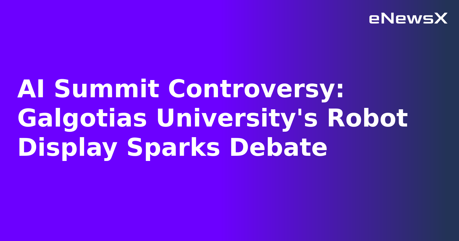 AI Summit Controversy: Galgotias University's Robot Display Sparks Debate.webp