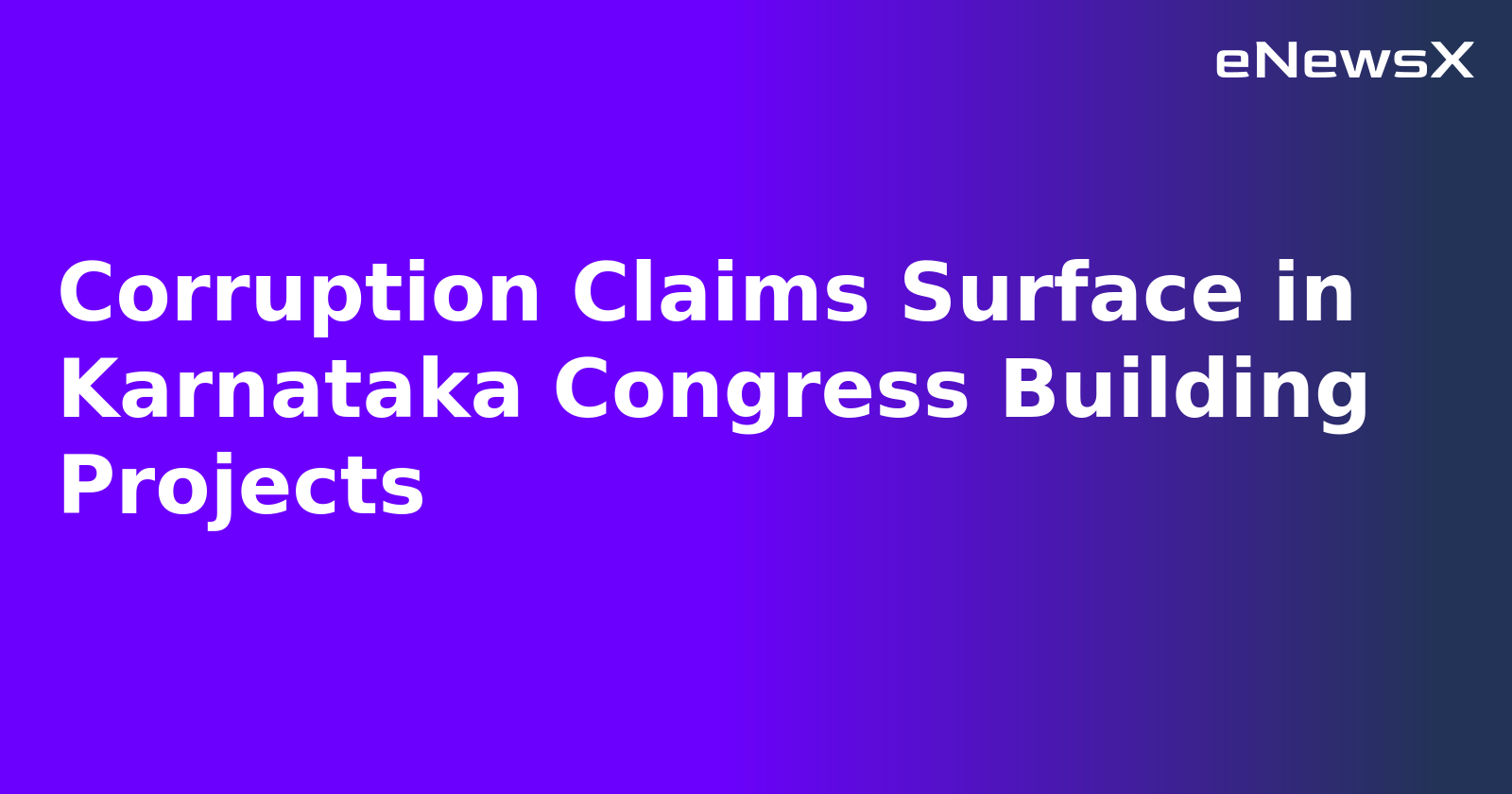 Corruption Claims Surface in Karnataka Congress Building Projects.webp