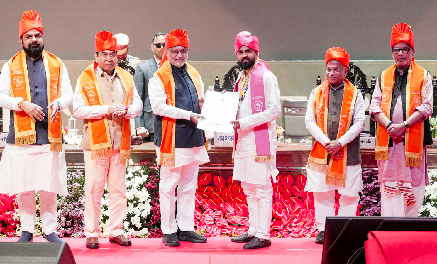 Vice President Highlights Gandhi's Legacy at University.webp