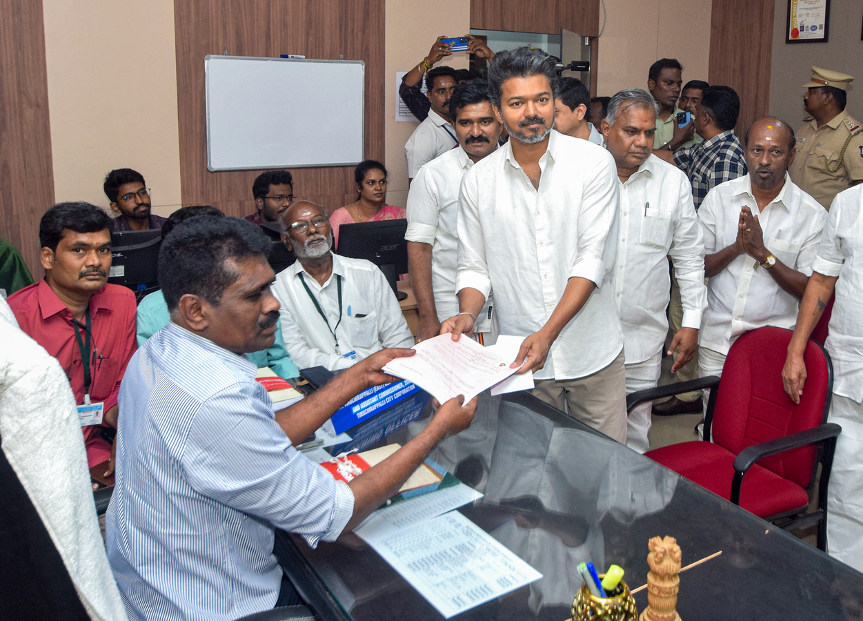 TVK Chief Vijay Adds Two FIRs to Election Affidavit