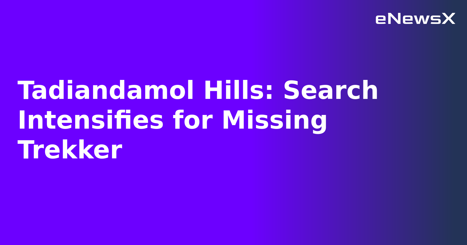Tadiandamol Hills: Search Intensifies for Missing Trekker.webp Tadiandamol Hills: Search Intensifies for Missing Trekker.webp