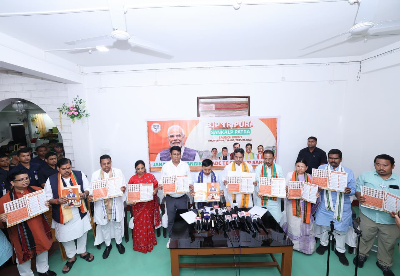 Focus on Tribal Empowerment: BJP Releases Manifesto for Tripura Council.webp