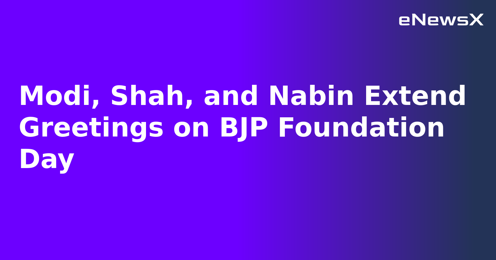 Modi, Shah, and Nabin Extend Greetings on BJP Foundation Day.webp