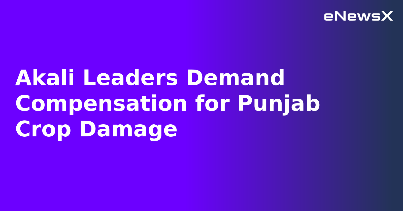 Akali Leaders Demand Compensation for Punjab Crop Damage.webp